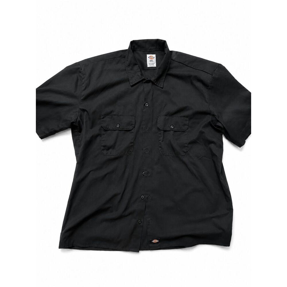 **Dickies Black Short Sleeve Work Shirt 2XL**